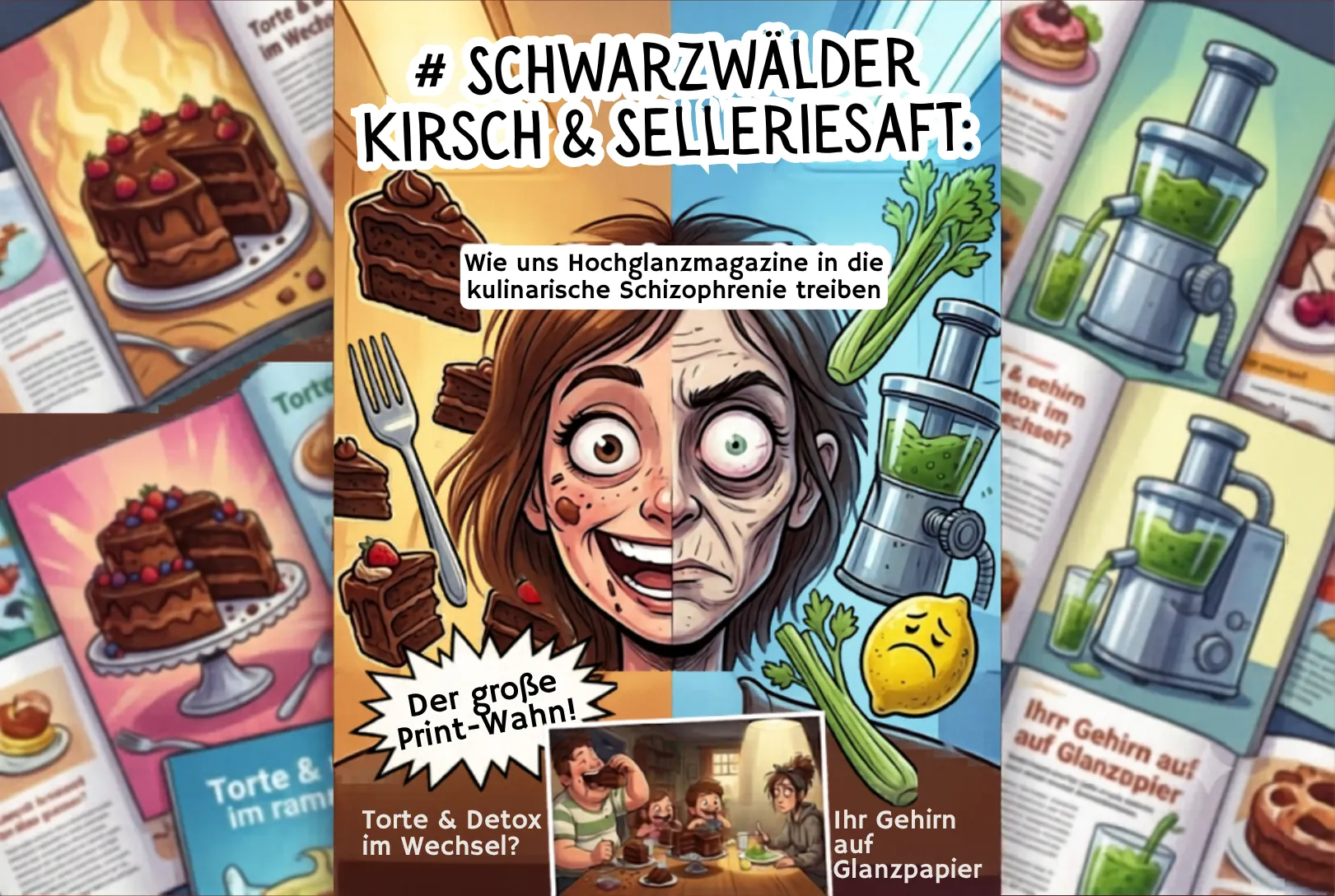 Wie uns Hochglanzmagazine in die kulinarische Schizophrenie treiben