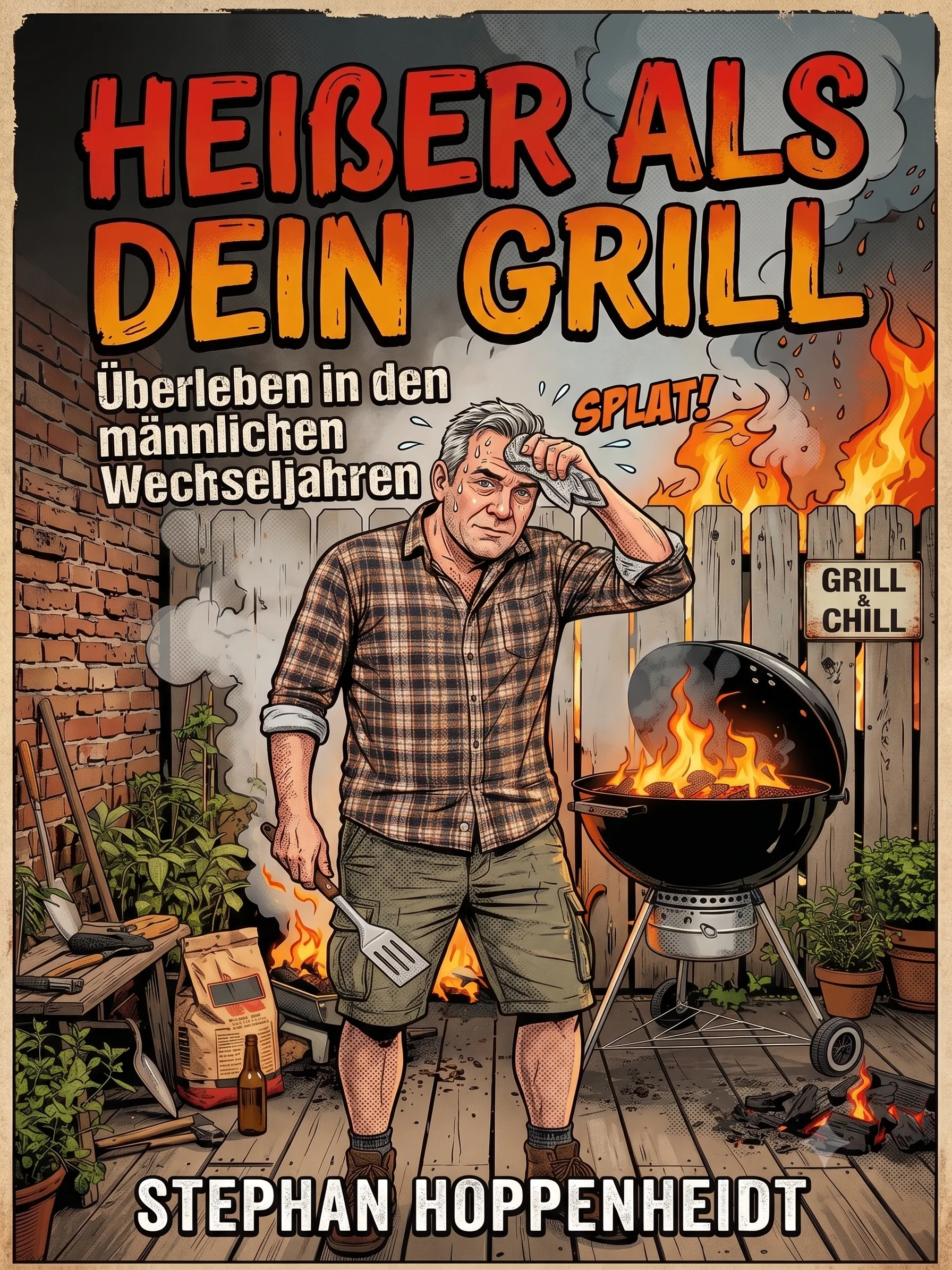 Cover Heißer als dein Grill: Überleben in den männlichen Wechseljahren. Das humorvolle Überlebensbuch für Männer in den besten Jahre